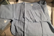 BLUE J Jill Pure Top XL Boxy  3/4 Sleeve  100% COTTON Comfy & soft