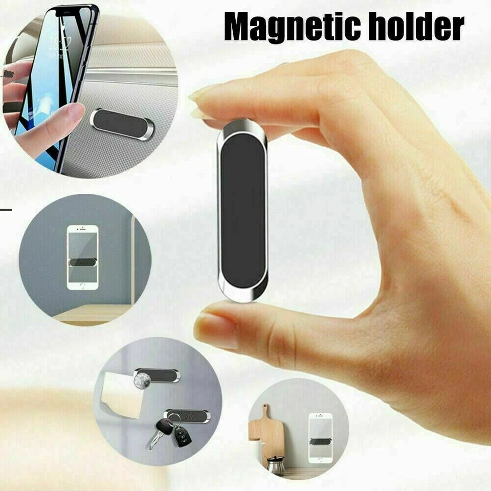 2 PCS Magnetic Car Mount Phone Holder Dashboard Magnet Stand 360 Rotation Gear - Image 3 of 4