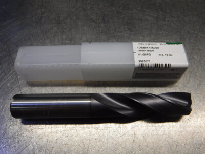 Widia 16mm 2 Flute Coolant Thru Carbide Drill TDS501A16000 WU25PD (LOC773A)