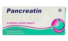 Pancreatin x 50 Enteric Coated  Tablets Digestive Enzymes Supplement ????????
