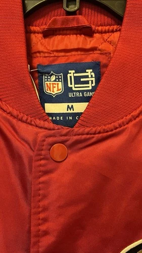 Brand New With Tag 49ers Red Satin Bomber/varsity Jacket Size medium  image 3