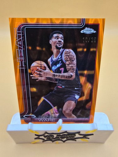 2025-26 Topps Chrome Update Kel'El Ware Orange RayWave /25