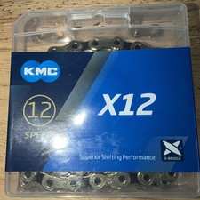 KMC X12 12-Speed 126L Ti Nitride Gold / Black Bike Chain fits SRAM Shimano NEW