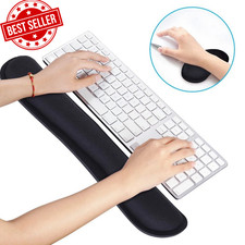 Keyboard Mouse Wrist Rest Set Memory Foam Gel Support Cushion Ergonomic Comfort