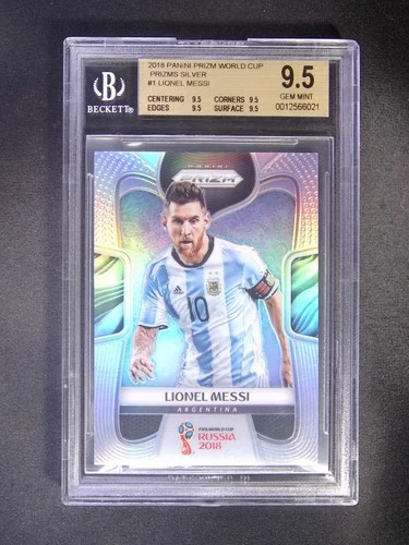 2018 Panini Prizm World Cup Lionel Messi #1 Argentina Silver True Gem BGS 9.5