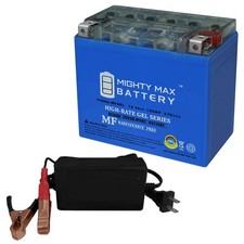 Mighty Max YTX20L-BS GEL Battery Replacement for WPS CTX20L-BS  12V 4Amp Chargr