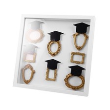  1 Set Graduation Silhouette Box, Miniature Museum Shadow Box Photo Frame Kit,