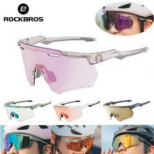 ROCKBROS Polarized Photochromic Sunglasses UV400 Sports Cycling Glasses Goggles