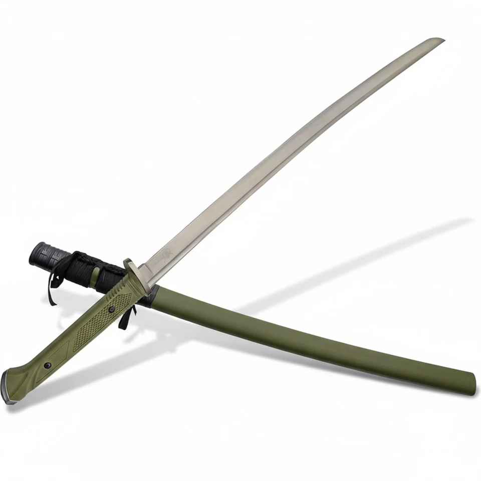 SD 41 Inch Tactical Tachi Sword with 1060 Carbon Steel Blade and Stainless Guard - Image 3 of 4