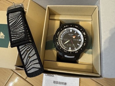 Casio Pro Trek PRT-B70BE-1JR Digital Tide Graph Quartz Watch Used Black 2020s