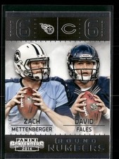 2014 Panini Contenders #12 David Fales / Zach Mettenberger Round Numbers