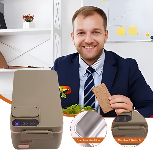 Heated Lunch Box Electric Lunch Box Self Heating Lunch Box Cordless6630 - Picture 3 of 7