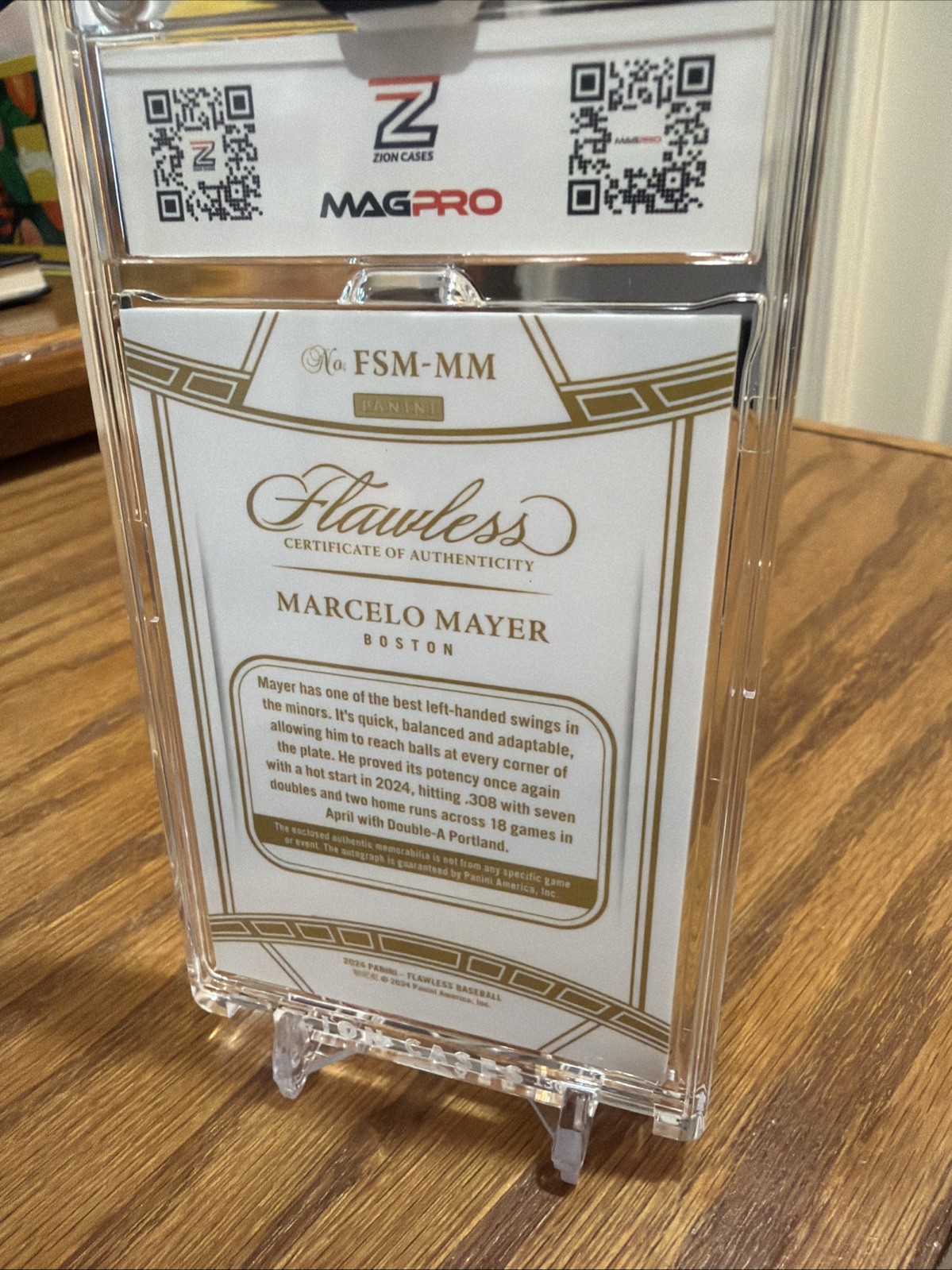 🔥2024 FLAWLESS FSM-MM BOSTON RED SOX MARCELO MAYER AUTO/G/U'D #'D 19/20 SP🔥 view 7