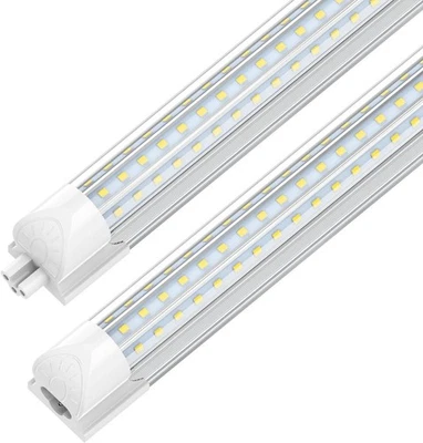 CNSUNWAY 2 Pack Led Shop Lights 4FT 50W 7500LM 6500K T8 LED Garage Light Tube Fixture ETL