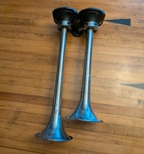 Vintage Grover Products Co. Dual Trumpet Air Horn Semi Truck Big Rig Rat Rod