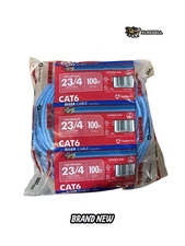 CAT6 Riser Cable CMR-Blue 23/4 Gauge/Pair 100ft. 23 Gauge 4 pair Cat 6 Southwire