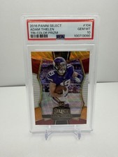 Adam Thielen - 2016 Select Rookie Card Tri-Color Prizm #104 PSA GEM MNT 10.. rookie card picture