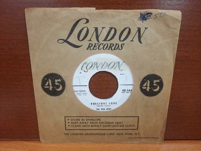 Promo 45 / The Bon Bons / 1956 / Precious Love / Secretly
