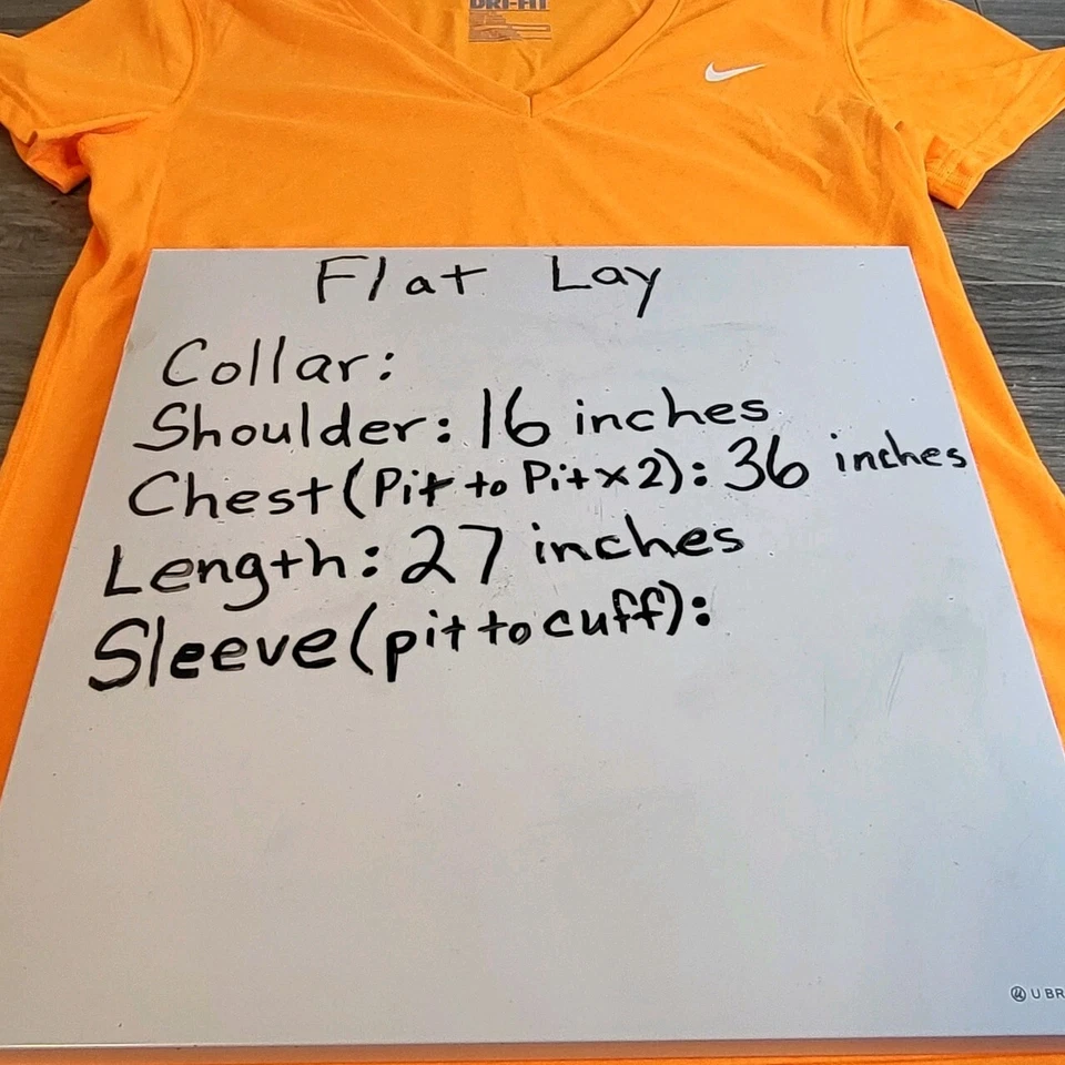 Camiseta Nike Para Mujer M Mediana Naranja Brillante Regular Dri Fit Camiseta Manga Corta Foto 3 de 4