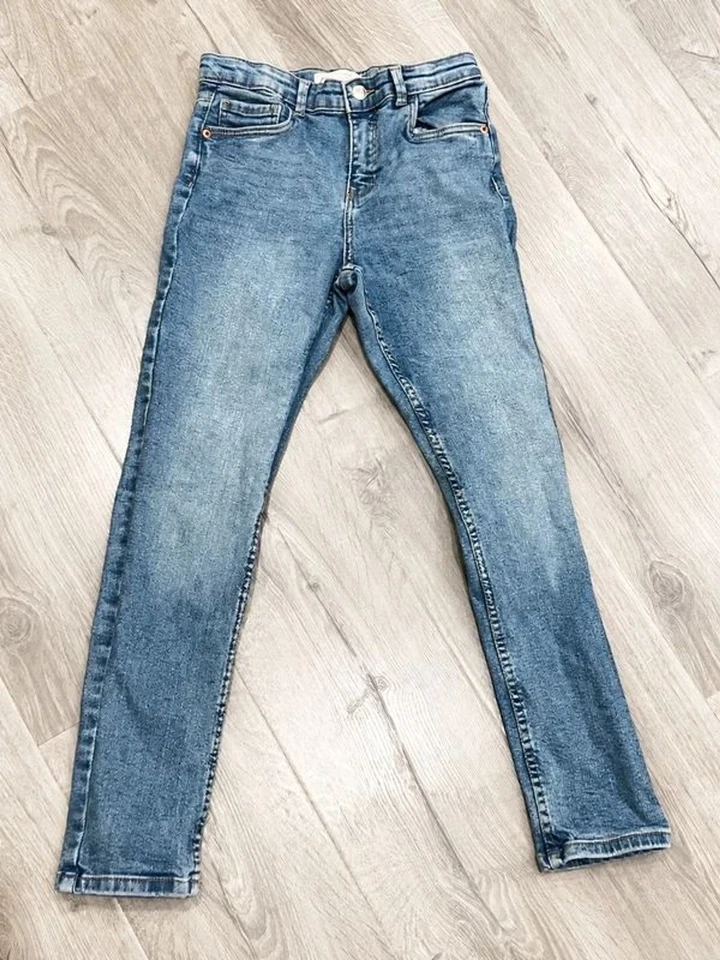 Zara Girls Skinny Jeans Size 13-14 Blue Stretch Denim - Image 1 of 1