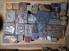 Vintage Printing Letterpress Printers Block. Lot P4-5