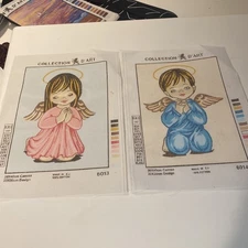 Needlepoint Tapestry Canvas Collection D'art 6013 & 6014; 12” X 16”