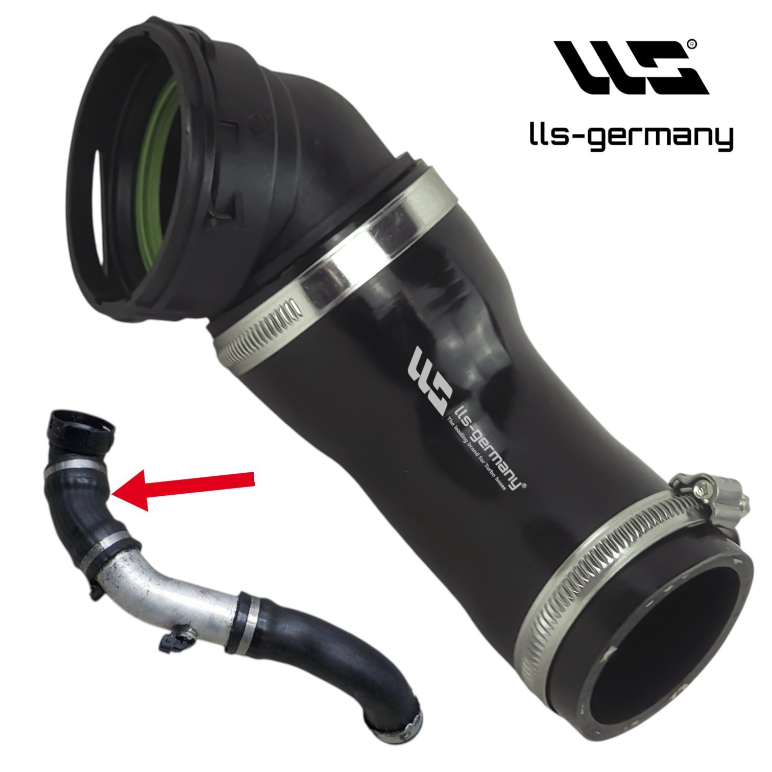 2X Charge Air Hose For BMW E87 118D 122HP 120D 163HP 11617810308 Turbo Hose