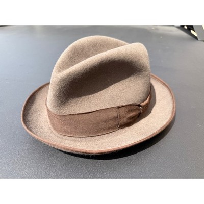Akubra Fedora Hat Mens 59 Acorn StyleMasterFur Felt Imperial