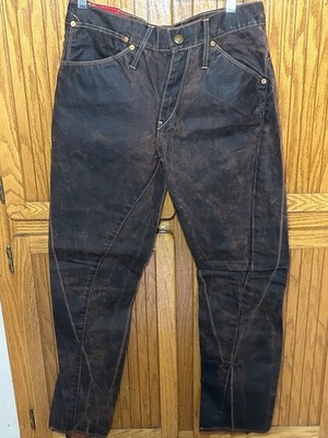 Levi s VTG RARE RED NWT Wax Jeans Made In Italy Y2K SZ 29x30 Unisex Avant-Garde