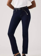 Levi  s 314 Shaping Straight mid rise dark wash jeans - 33