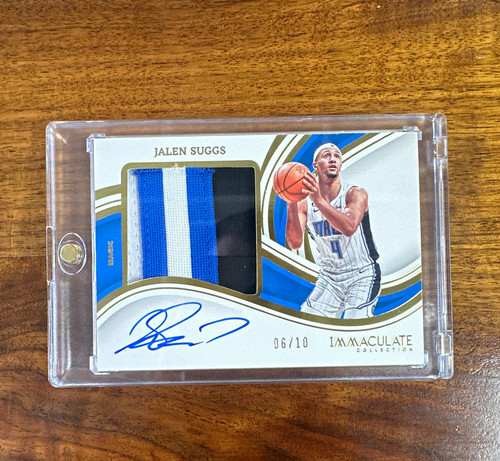 Panini Immaculate 2022-23 Jalen Suggs Auto Premium Patch /10 PPA-JSG Magic