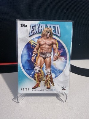 2025 Topps WWE Exalted Ultimate Warrior 69/99 Blue Parallel #33