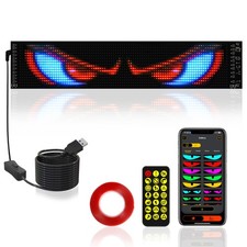 Devil Eyes Light for Car Truck Windshield 14.7x3.6in 14.7x3.6, Black