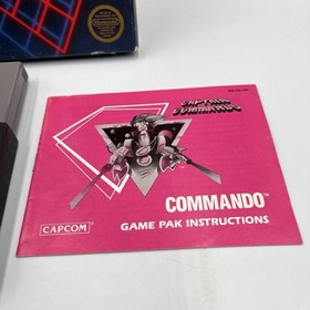 Commando NES Nintendo Complete CIB Great 5 Screw - RARE With Hangtab