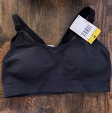 New Playtex Nursing Seamless Racerback Wireless Bra Size Medium, Black
