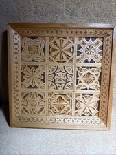 Chip Carving Hand Carved Very Well Carved Piece Made Of Basswood