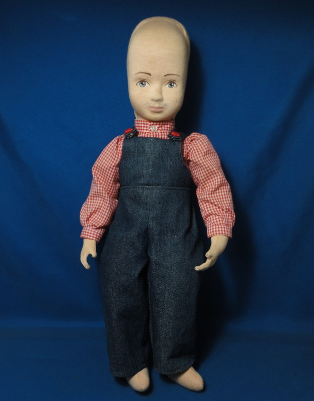Vintage Handmade Waldorf Style Doll 18"