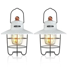 LED Camping Lantern Pack of 2, USB C Rechargeable Lantern with 3 Light Modes,...