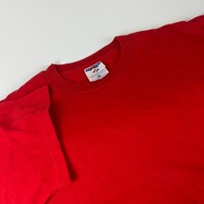 Vintage Jerzees Activewear Red T-Shirt Mens XL Heavyweight Blend Made in USA