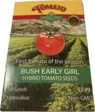 Bush Early Girl Hybrid Tomato Seeds