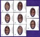 TRANSFORMERS Universal Hollywood California Elongated Pressed Penny Set