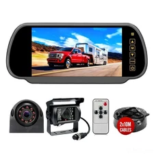 7'' Backup Camera Monitor Kit System Back Reverse Night Vision For Truck RV 12v