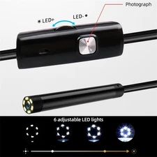 Industrial Borescope, 3 in 1 Endoscope Camera with 6 Leds, Type C,IP67 Waterproo