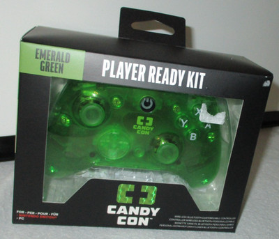 Emerald Green Player Ready Kit Candy Con Wireless Bluetooth Controller NEW