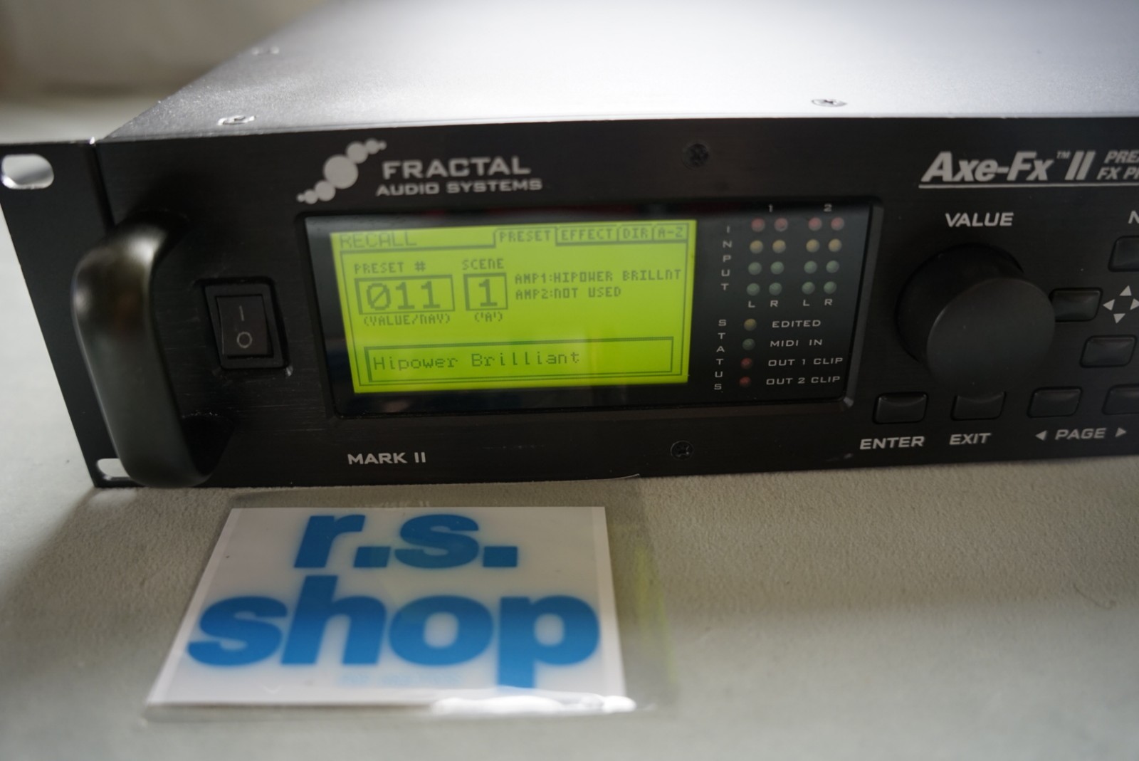 Fractal Audio Axe FX II MKii 2 Effect Rack Used Tested Working w/power ...