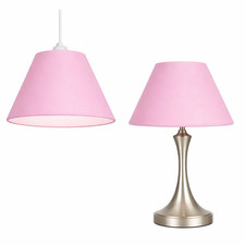 COTTON COOLIE LAMPSHADE CEILING LIGHT PENDANT TABLE LAMP SHADE 7 SIZES 40 COLOUR