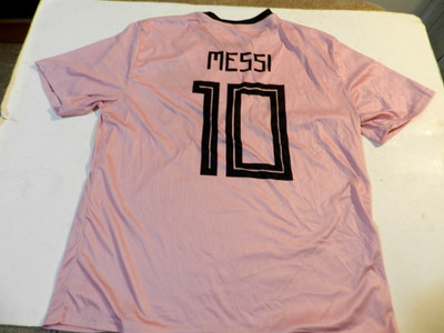 Messi Miami MMXX lightweight Printed #10 Soccer Jersey 3XL 22 1/2'' X 29''