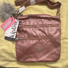 Kipling Metallic Maple Crossbody Bag, Zip Clo...