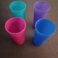 Tupperware Vintage Tumblers 12 oz. Cups 115 - Set of 4