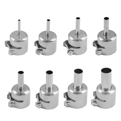 8pcs Hot Air Gun Nozzle Heat Gun Nozzles Kits Hot Air Gun Tips Nozzles